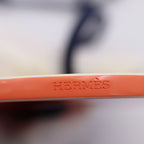Hermes Necklace Lacquered Wood Yellowish Orange Chaine D'ancre Pendant — view 9