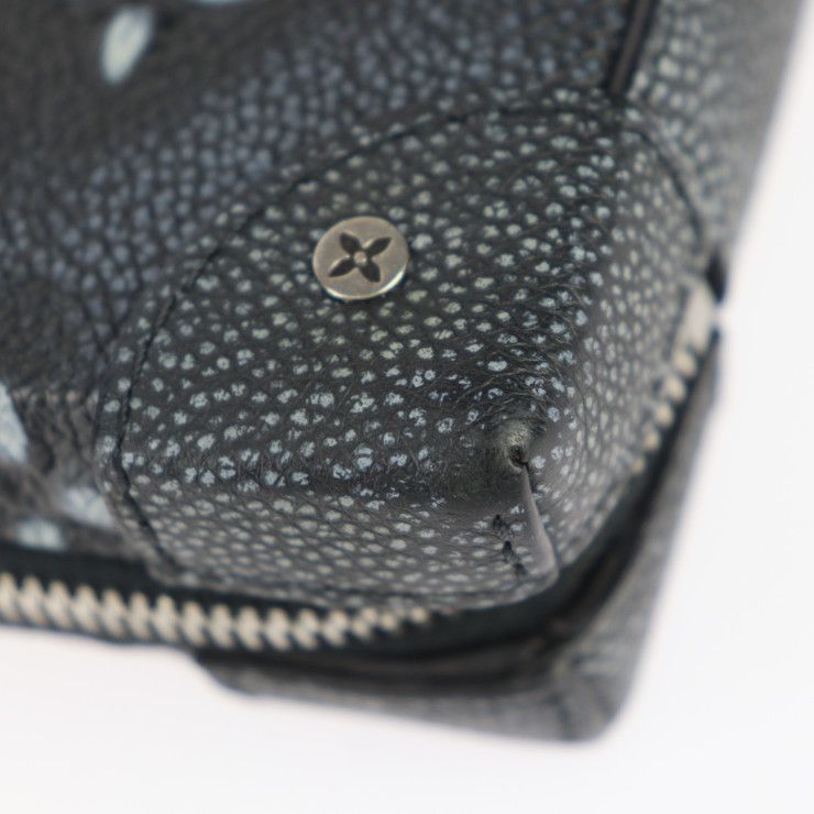 Louis Vuitton Soft Trunk Wallet Shoulder Bag Leather Black Silver — view 5