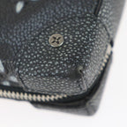 Louis Vuitton Soft Trunk Wallet Shoulder Bag Leather Black Silver — view 5