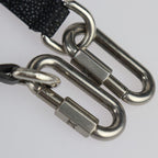 Louis Vuitton Soft Trunk Wallet Shoulder Bag Leather Black Silver — view 7