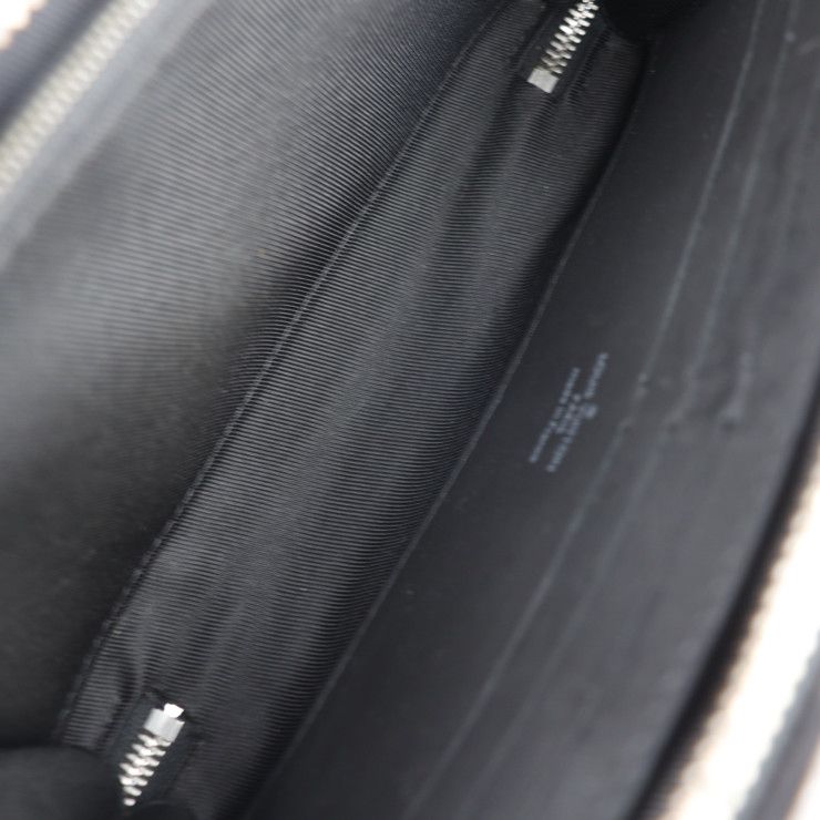 Louis Vuitton Soft Trunk Wallet Shoulder Bag Leather Black Silver — view 8