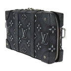 Louis Vuitton Soft Trunk Wallet Shoulder Bag Leather Black Silver — view 2