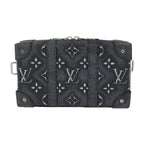 Louis Vuitton Soft Trunk Wallet Shoulder Bag Leather Black Silver — view 3