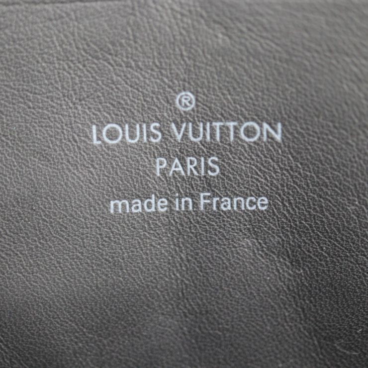 Louis Vuitton Soft Trunk Wallet Shoulder Bag Leather Black Silver — view 9