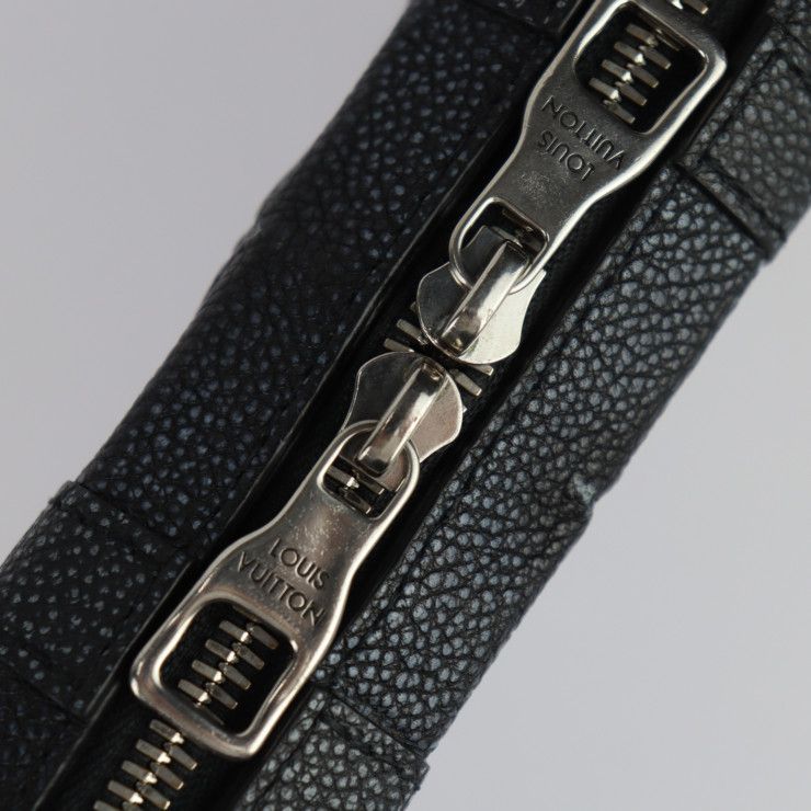 Louis Vuitton Soft Trunk Wallet Shoulder Bag Leather Black Silver — view 6