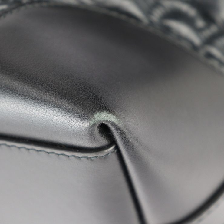 Gucci Medium Tote Bag GG Matelasse Nylon Leather Black Silver — view 6