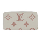 Louis Vuitton Zippy Wallet Long Monogram Empreinte Cream Rose — view 3