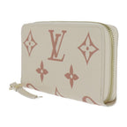 Louis Vuitton Zippy Wallet Long Monogram Empreinte Cream Rose — view 2