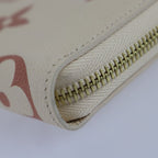Louis Vuitton Zippy Wallet Long Monogram Empreinte Cream Rose — view 5