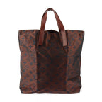 Louis Vuitton Cabas Escapade Tote Bag Nylon Leather Brown Monogram — view 4