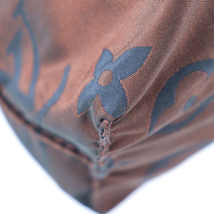 Louis Vuitton Cabas Escapade Tote Bag Nylon Leather Brown Monogram — view 6