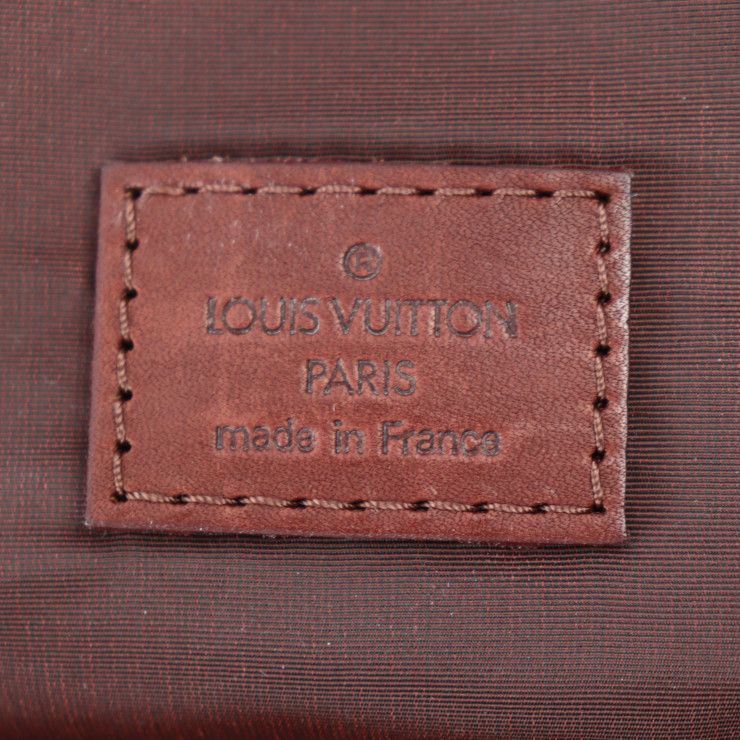 Louis Vuitton Cabas Escapade Tote Bag Nylon Leather Brown Monogram — view 9