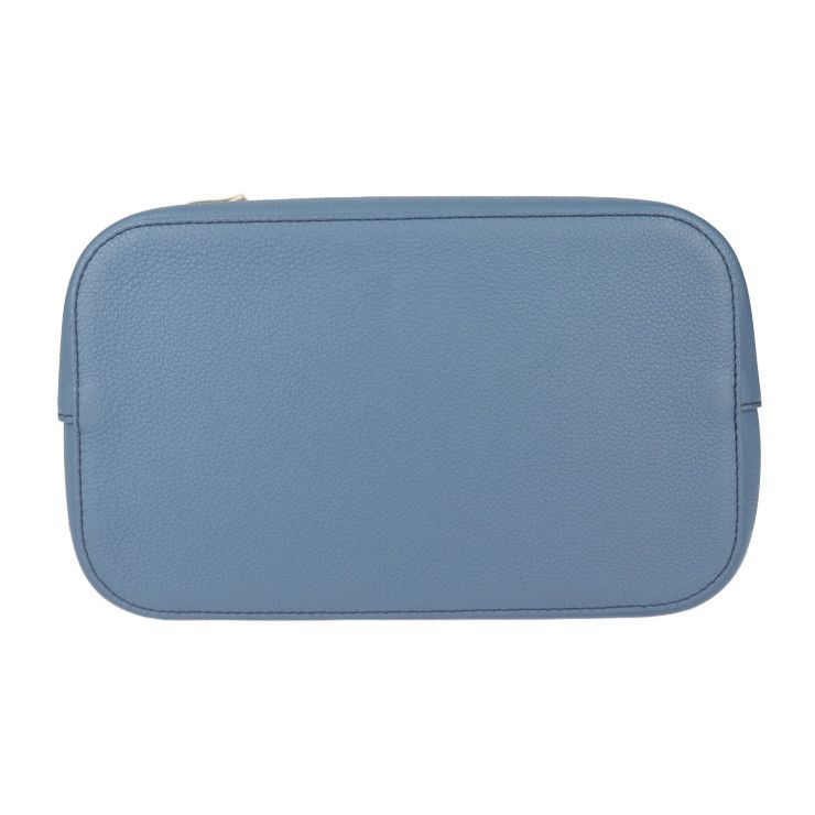 Louis Vuitton Lock Me Bucket Handbag Taurillon Leather Blue Jean Silver — view 5