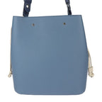Louis Vuitton Lock Me Bucket Handbag Taurillon Leather Blue Jean Silver — view 4