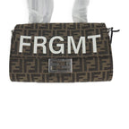 Fendi Baguette Fall Double Handbag 8 Bh418 AR2 F Canvas Beige Brown Zucca 2-Way — view 2