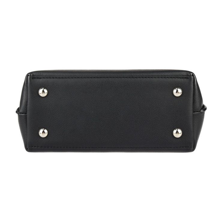 Louis Vuitton Lock Me Ever Mini Handbag Grain Calfleather Black Silverhar — view 4