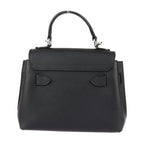 Louis Vuitton Lock Me Ever Mini Handbag Grain Calfleather Black Silverhar — view 3