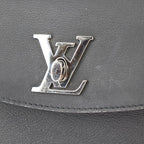 Louis Vuitton Lock Me Ever Mini Handbag Grain Calfleather Black Silverhar — view 7