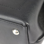 Louis Vuitton Lock Me Ever Mini Handbag Grain Calfleather Black Silverhar — view 5