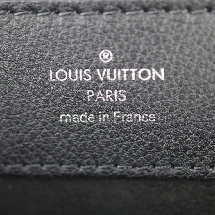 Louis Vuitton Lock Me Ever Mini Handbag Grain Calfleather Black Silverhar — view 9