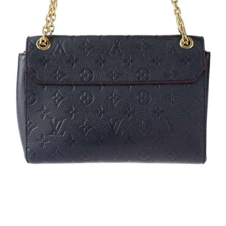 Louis Vuitton Vavin PM Shoulder Bag Leather Marine Rouge Gold Hardware — view 3