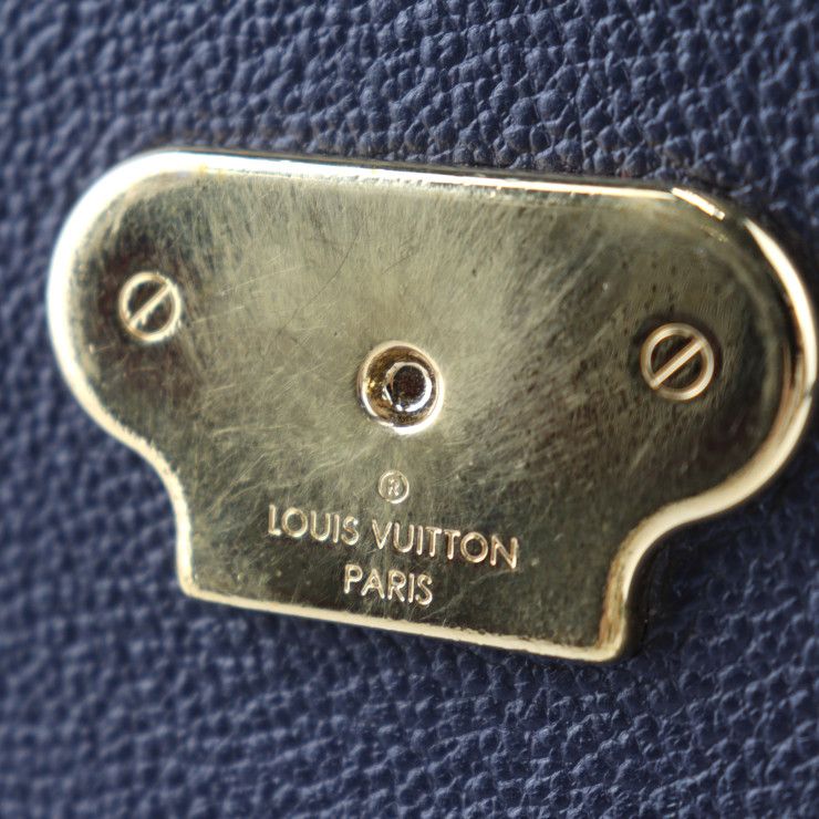 Louis Vuitton Vavin PM Shoulder Bag Leather Marine Rouge Gold Hardware — view 8
