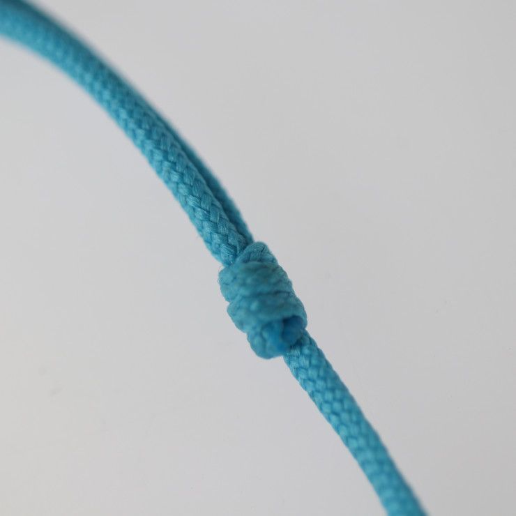 Louis Vuitton Lockit Beaded Bracelet Recycled Polyester And AG 925 Blue — view 5
