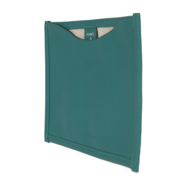 Hermes Flaneur Forever Pouch Vosuift Toile Ash Green Beige — view 2