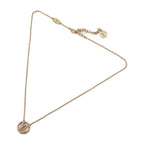 Louis Vuitton Collier L TO V Necklace Metal Mother-of-pearl Gold Circle — view 4