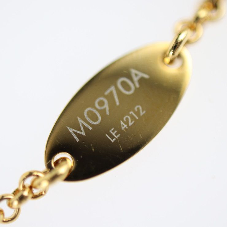 Louis Vuitton Bracelet Iconic Infinity Dot M0970 A Metal Gold Red Yayoi Kusama — view 7