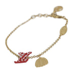 Louis Vuitton Bracelet Iconic Infinity Dot M0970 A Metal Gold Red Yayoi Kusama — view 2