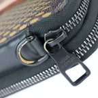 Louis Vuitton Double Phone Pouch Shoulder Bag Leather Damier Giant Ebne — view 6