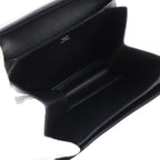 Hermes Opli Opry Clutch Bag ck Chevre Black Silver Hardware — view 7