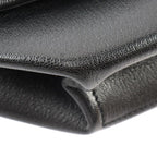 Hermes Opli Opry Clutch Bag ck Chevre Black Silver Hardware — view 5