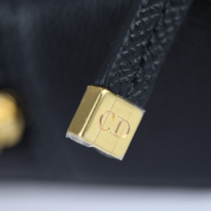 Christian Dior Caro Double Pouch Shoulder Bag S7431 Ubae Calfskin Black — view 7