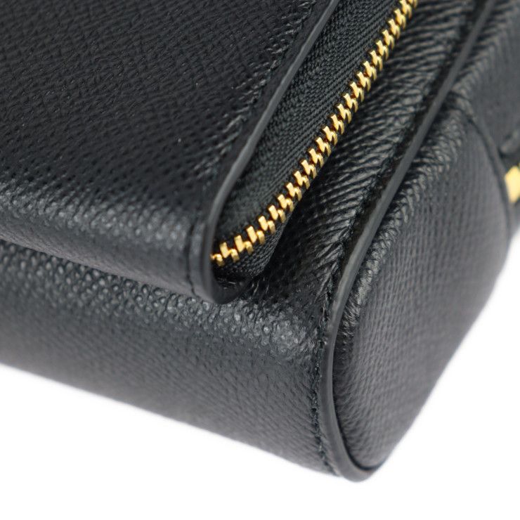 Christian Dior Caro Double Pouch Shoulder Bag S7431 Ubae Calfskin Black — view 6