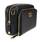 Christian Dior Caro Double Pouch Shoulder Bag S7431 Ubae Calfskin Black — view 3