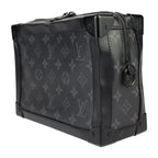 Louis Vuitton Soft Trunk Shoulder Bag Leather Black Monogram Eclipse — view 3