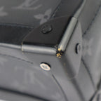 Louis Vuitton Soft Trunk Shoulder Bag Leather Black Monogram Eclipse — view 6