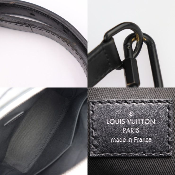 Louis Vuitton Soft Trunk Shoulder Bag Leather Black Monogram Eclipse — view 9