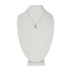 Christian Dior Necklace Metal Gold Rhinestone CD Logo — view 9