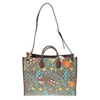 Guccidisney GG Supreme Donald Duck 2-Way Shoulder Tote Bag Brown — view 2
