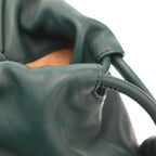 Loewe Flamenco Logo Leather Tote Large Bag Green — view 6