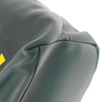 Loewe Flamenco Logo Leather Tote Large Bag Green — view 7