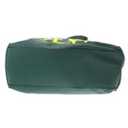 Loewe Flamenco Logo Leather Tote Large Bag Green — view 4