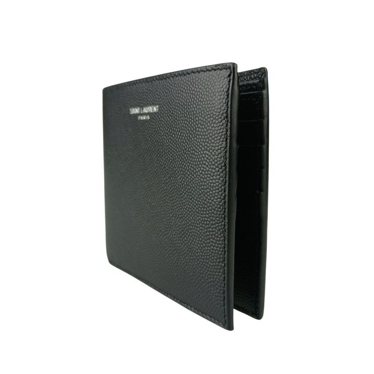 Saint Laurent Wallet Coin Case Bifold Black Leather Ultra — view 2