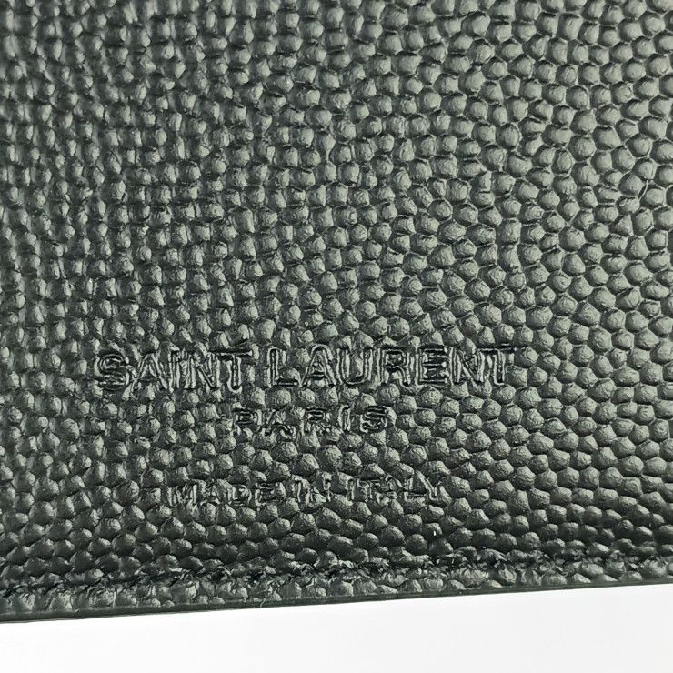 Saint Laurent Wallet Coin Case Bifold Black Leather Ultra — view 9
