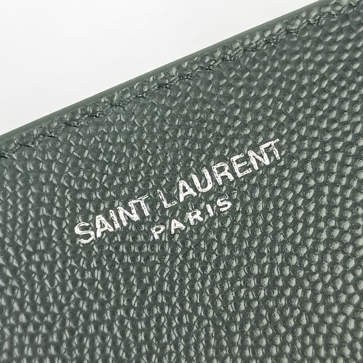 Saint Laurent Wallet Coin Case Bifold Black Leather Ultra — view 6