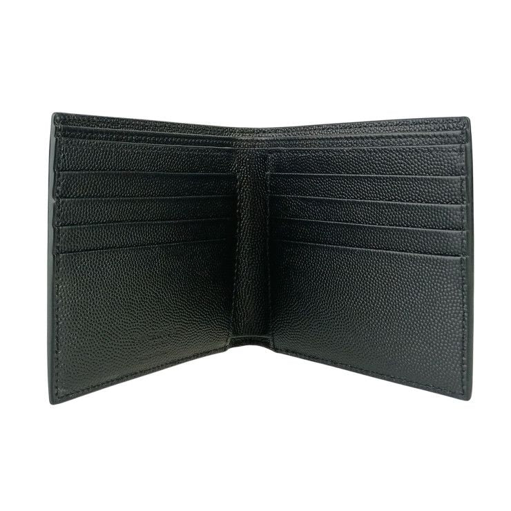 Saint Laurent Wallet Coin Case Bifold Black Leather Ultra — view 7
