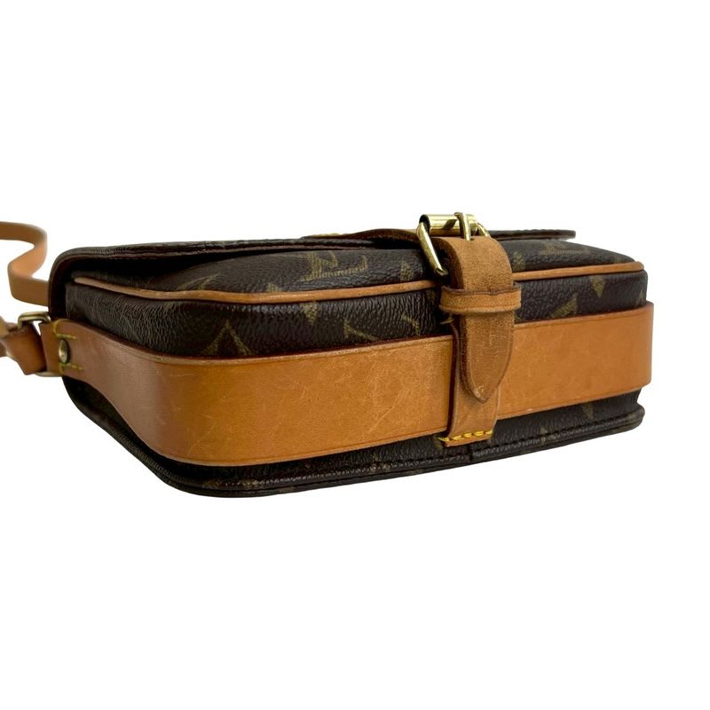 Louis Vuitton Vintage Cartesiere PM Monogram Leather Shoulder Bag Pochette